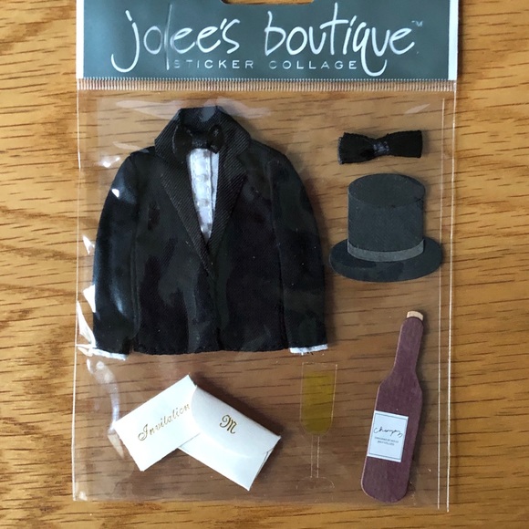 Jolee’s boutique 5-pack dimensional sticker collage lot wedding themed NEW - Picture 4 of 11